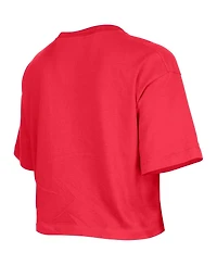 Women's New Era Red Chicago Bulls Cropped T-shirt