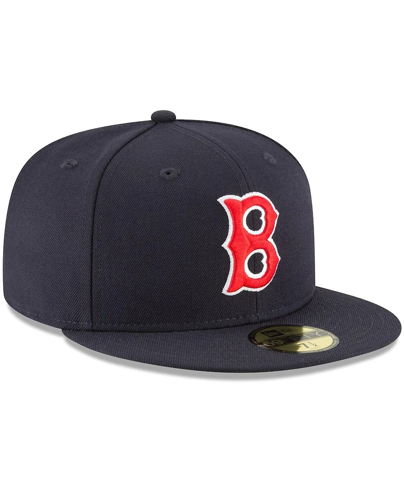 Men's New Era Navy Boston Red Sox Cooperstown Collection Wool 59FIFTY Fitted Hat