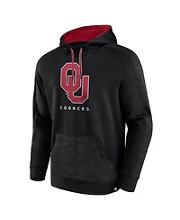 Men's Fanatics Black Oklahoma Sooners Defender Pullover Hoodie
