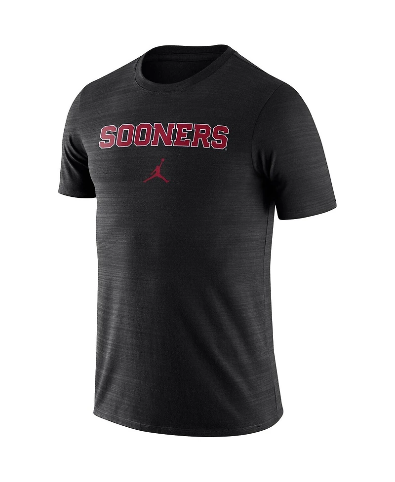 Men's Jordan Black Oklahoma Sooners Velocity Performance T-shirt