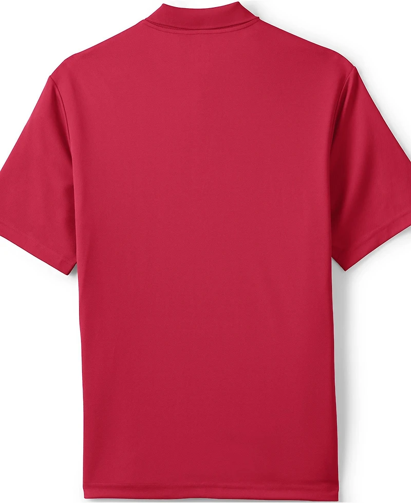 Lands' End Men's School Uniform Short Sleeve Solid Active Polo Shirts