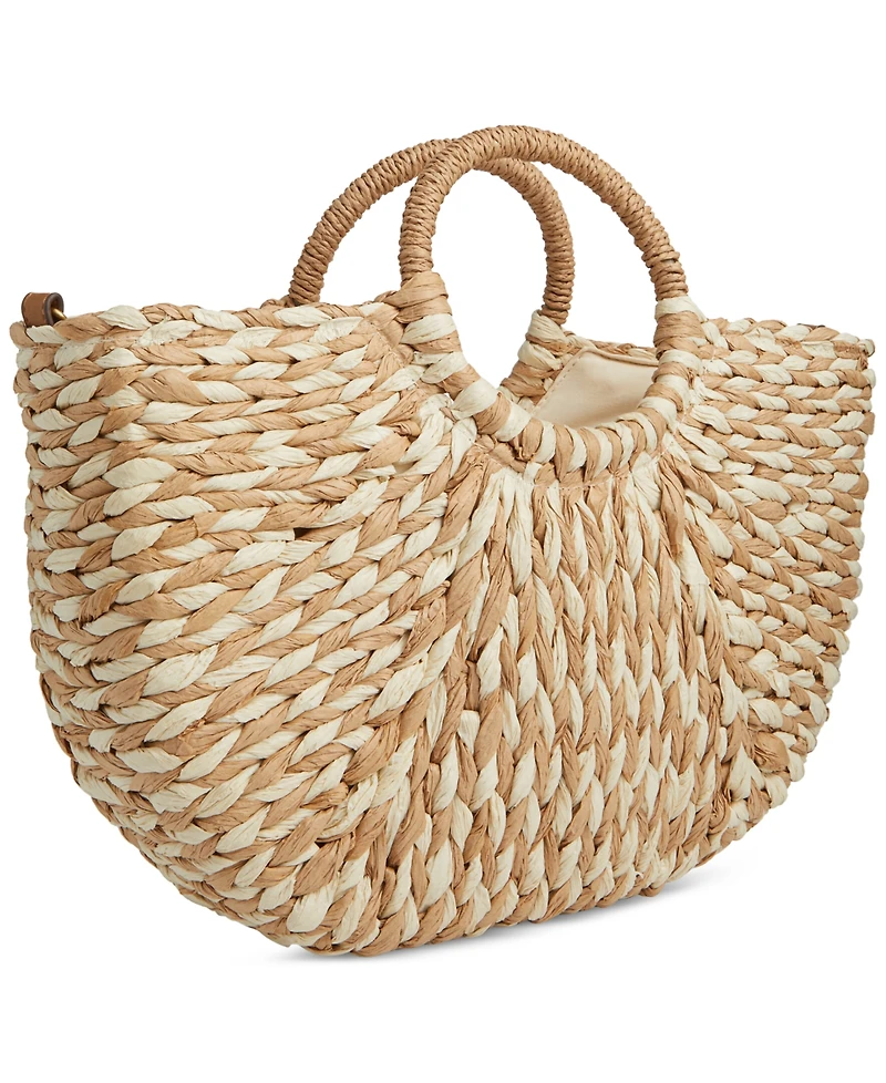 Style & Co Straw Tote Crossbody, Exclusively at Macy's