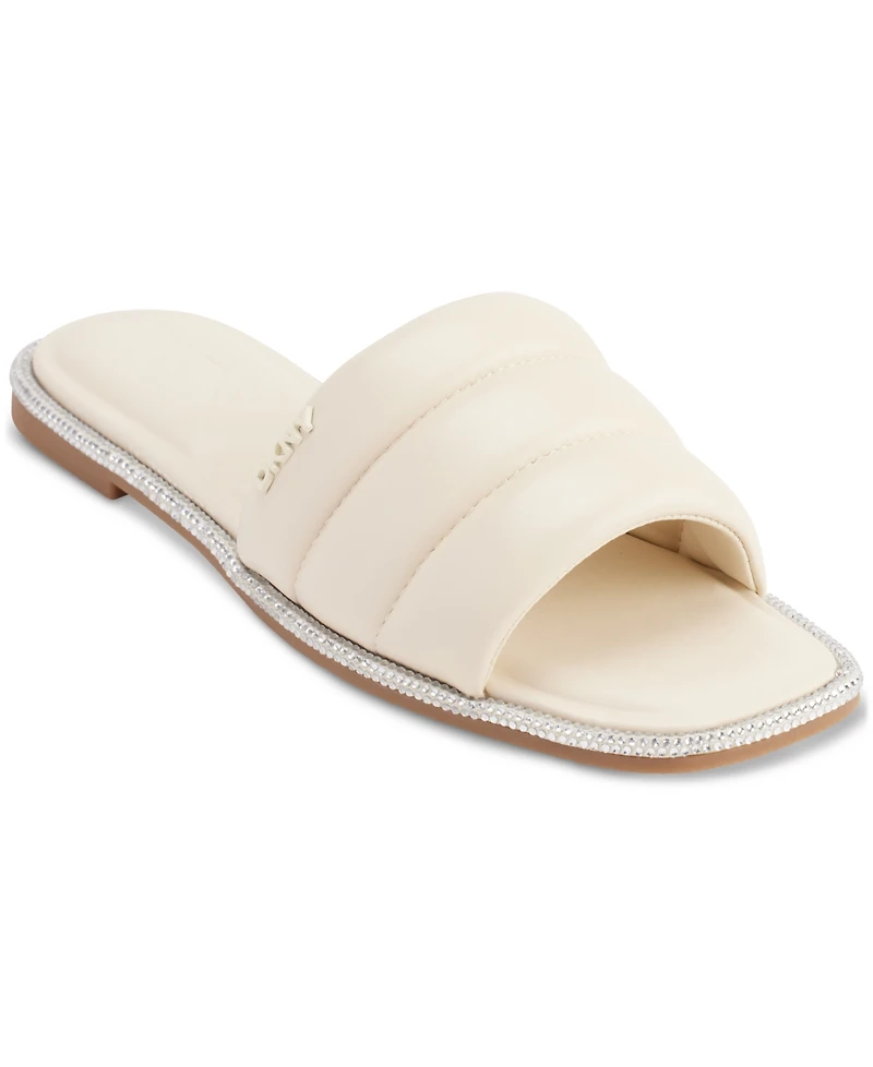 Dkny Bethea Quilted Slip-On Slide Sandals