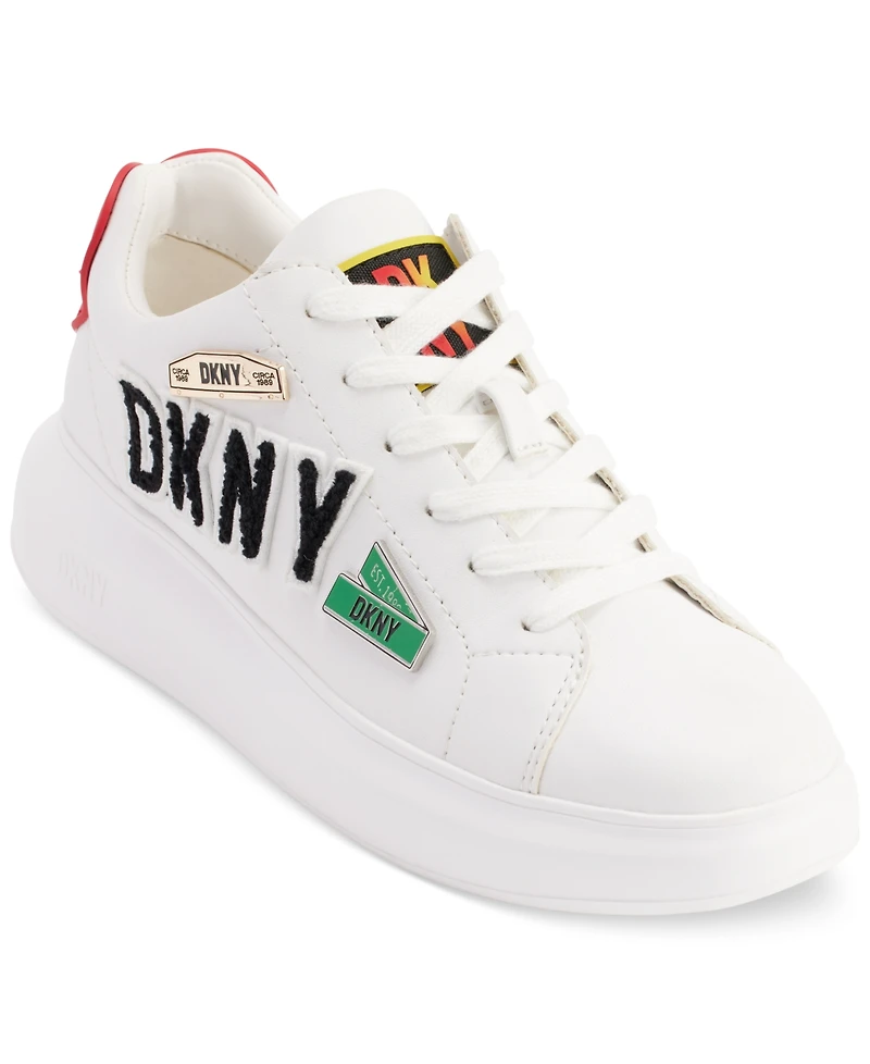 Dkny Jewel City Signs Lace-Up Low-Top Platform Sneakers