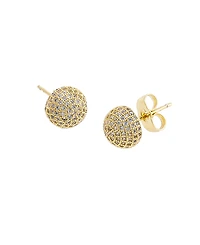 by Adina Eden Pave Ball Stud Earring