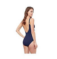 Profile by Gottex Women's Tutti Frutti V neck tie knot one piece swimsuit