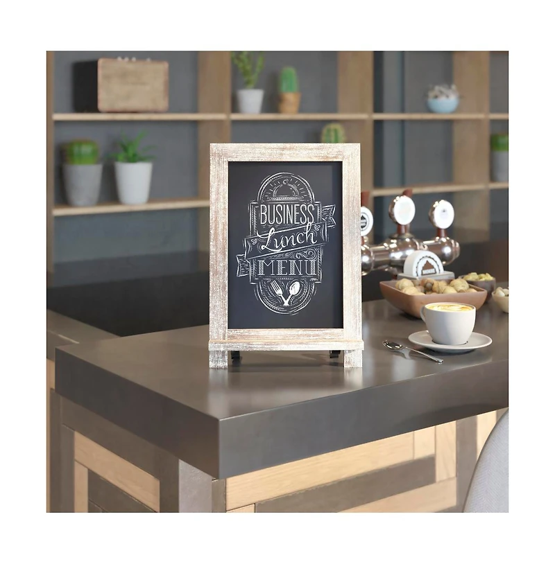 Hanging Or Tabletop Chalkboard With Legs/Wedding Table Sign/Kitchen Countertop Memo Board