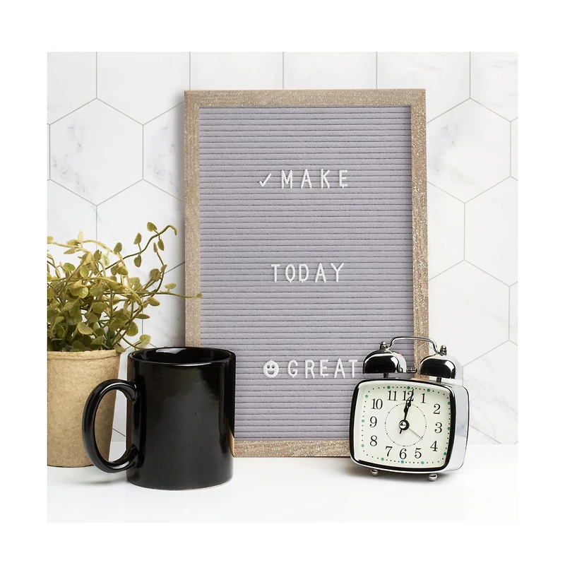 Bellamy 12" x 17" Wood Letter Board Set With Felt Facing