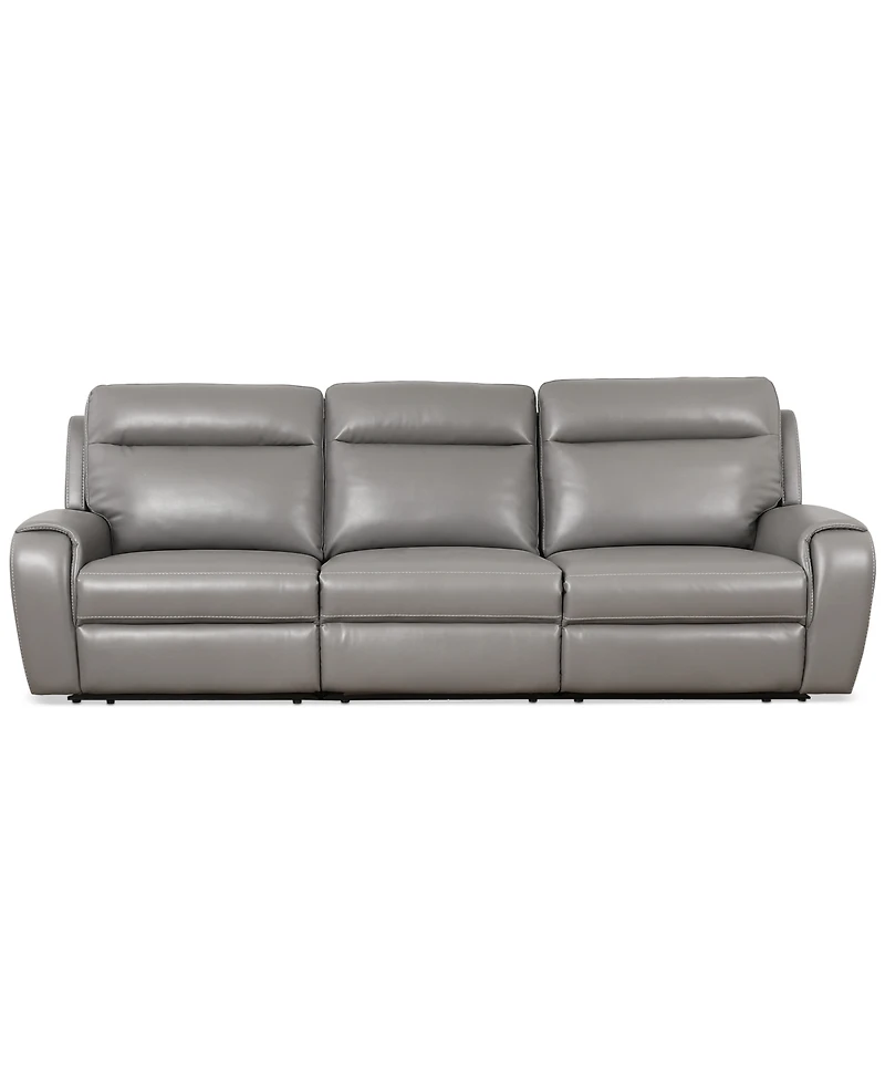 Closeout! Sheeler -Pc. Faux Leather Sectional with Power Motion Chairs