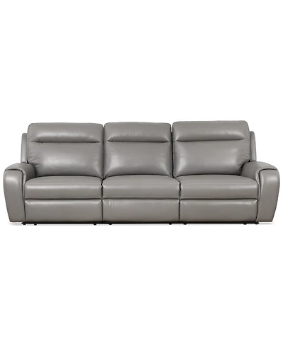 Closeout! Sheeler -Pc. Faux Leather Sectional with Power Motion Chairs