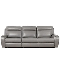 Closeout! Sheeler -Pc. Faux Leather Sectional with Power Motion Chairs