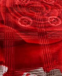 Nestl Printed Faux Mink Weighted Bed Blanket, 12 lbs, King