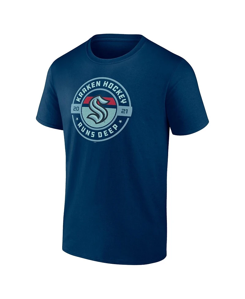 Men's Fanatics Deep Sea Blue Seattle Kraken Local T-shirt