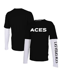 Men's and Women's Stadium Essentials Black Las Vegas Aces Spectator Long Sleeve T-shirt