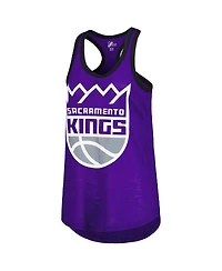 Women's G-iii 4Her by Carl Banks Purple Sacramento Kings Showdown Scoop-Neck Racerback Tank Top