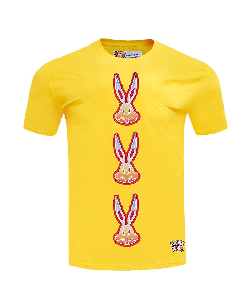 Men's Freeze Max Bugs Bunny Yellow Looney Tunes Acid Colors T-shirt
