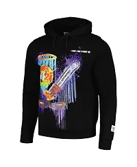 Men's and Women's Freeze Max Black Looney Tunes Tweety Bird Splatter Horror Pullover Hoodie