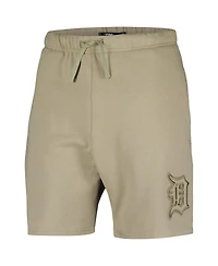 Men's Pro Standard Khaki Detroit Tigers Neutral Fleece Shorts
