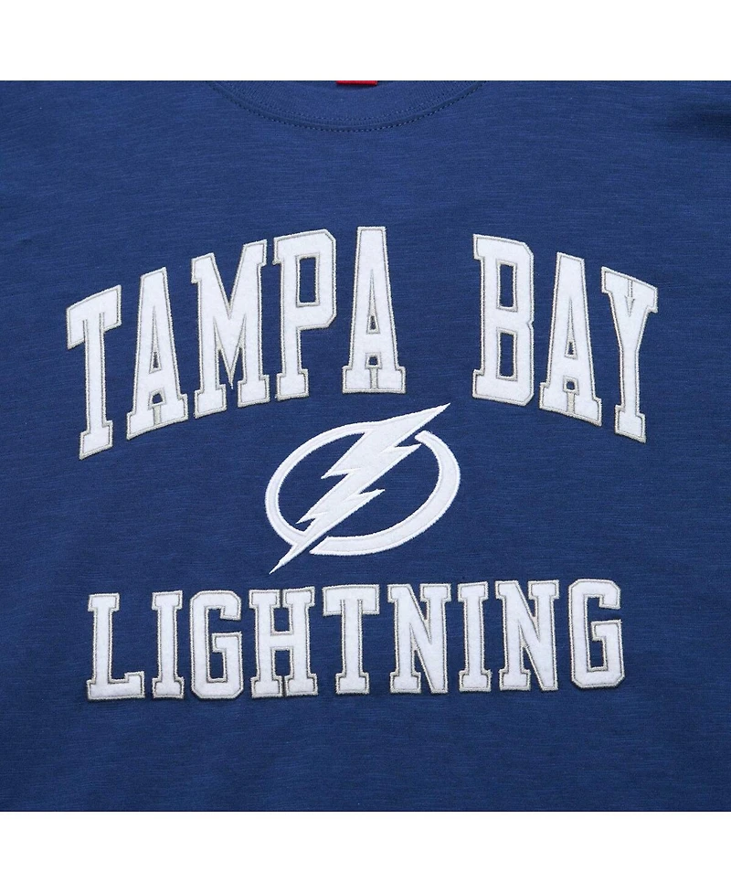 Men's Mitchell & Ness Blue Tampa Bay Lightning Legendary Slub T-shirt