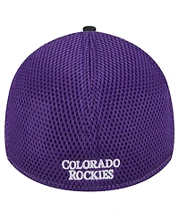 Men's New Era Black Colorado Rockies Neo 39THIRTY Flex Hat