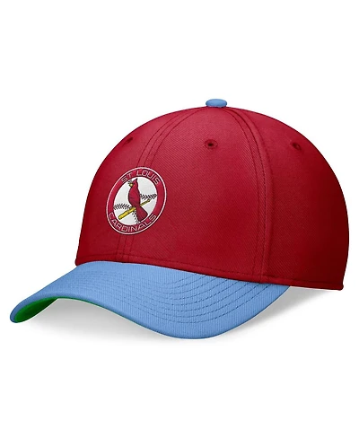 Men's Nike Red, Light Blue St. Louis Cardinals Cooperstown Collection Rewind Swooshflex Performance Hat