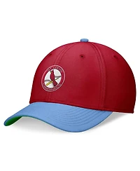Men's Nike Red, Light Blue St. Louis Cardinals Cooperstown Collection Rewind Swooshflex Performance Hat