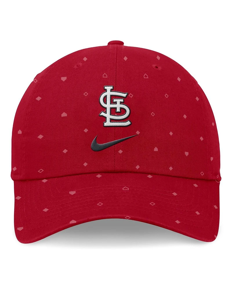 Men's Nike Red St. Louis Cardinals Primetime Print Club Adjustable Hat