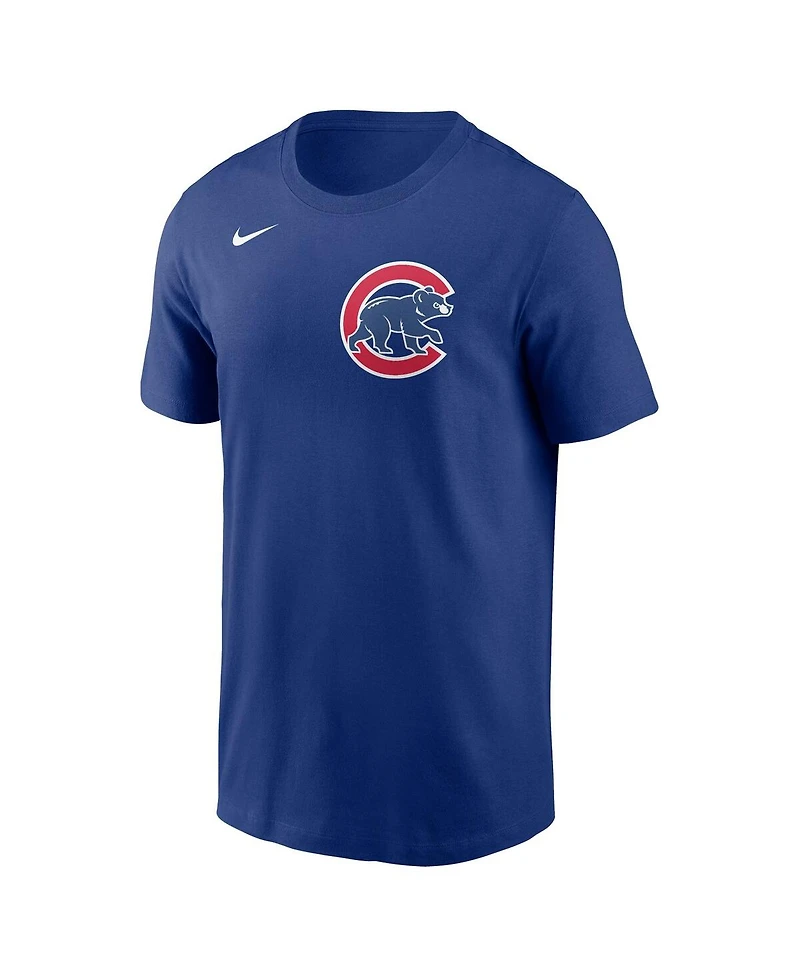 Men's Nike Royal Chicago Cubs Fuse Wordmark T-shirt