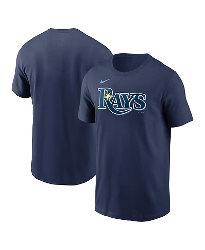 Men's Nike Navy Tampa Bay Rays Fuse Wordmark T-shirt