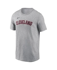 Men's Nike Jose Ramirez Gray Cleveland Guardians Fuse Name and Number T-shirt