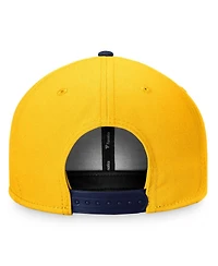 Men's Fanatics Gold, Navy Nashville Predators Fundamental Colorblocked Snapback Hat
