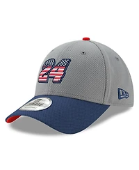 Men's New Era Gray, Navy William Byron Salute 9FORTY Adjustable Hat