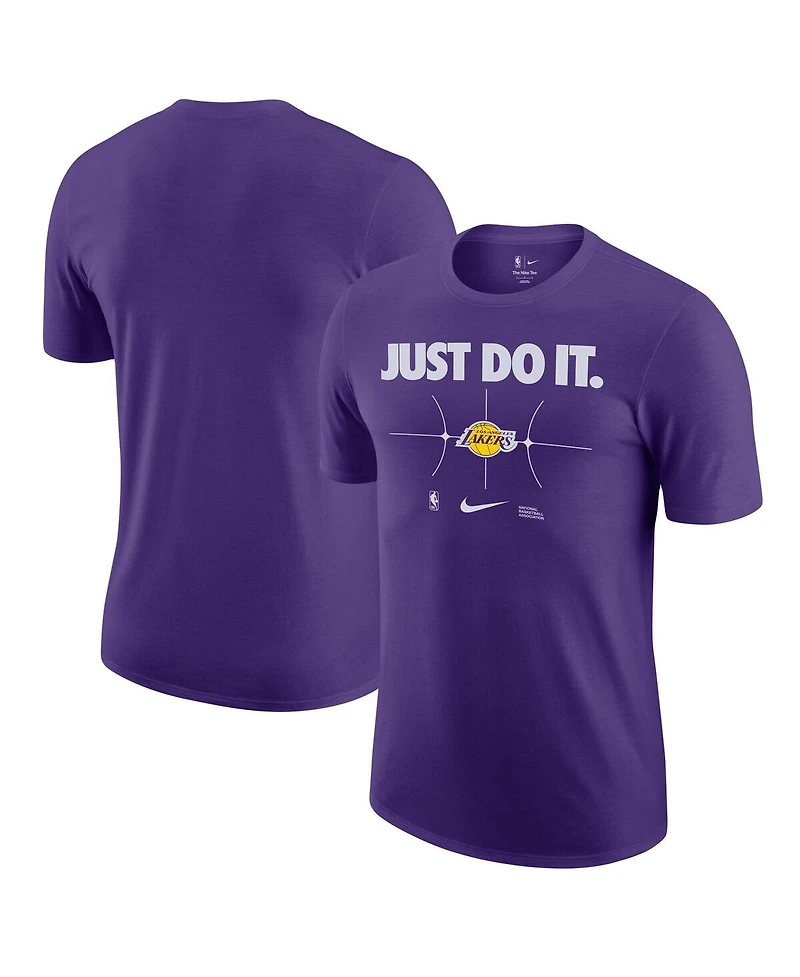 Men's Nike Purple Los Angeles Lakers Just Do It T-shirt