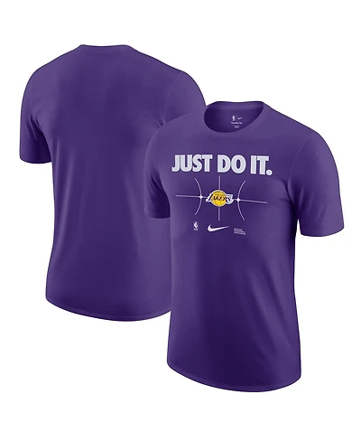 Men's Nike Purple Los Angeles Lakers Just Do It T-shirt