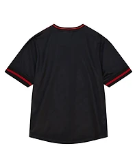 Men's Mitchell & Ness Red Chicago Bulls Jumbotron 3.0 Mesh V-Neck T-shirt