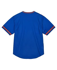 Men's Mitchell & Ness Orange New York Knicks Jumbotron 3.0 Mesh V-Neck T-shirt