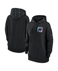 Women's Nike Black Carolina Panthers 2023 Nfl Crucial Catch Club Pullover Hoodie