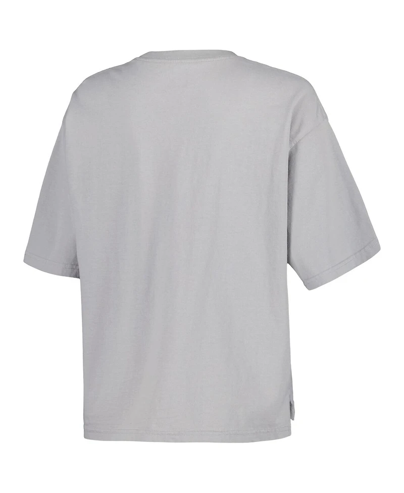Women's Pressbox Silver Michigan State Spartans Rock & Roll School of T-shirt