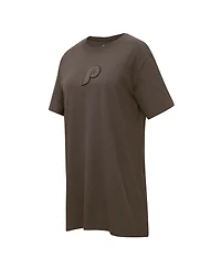 Women's Pro Standard Brown Philadelphia Phillies Neutral T-shirt Dress
