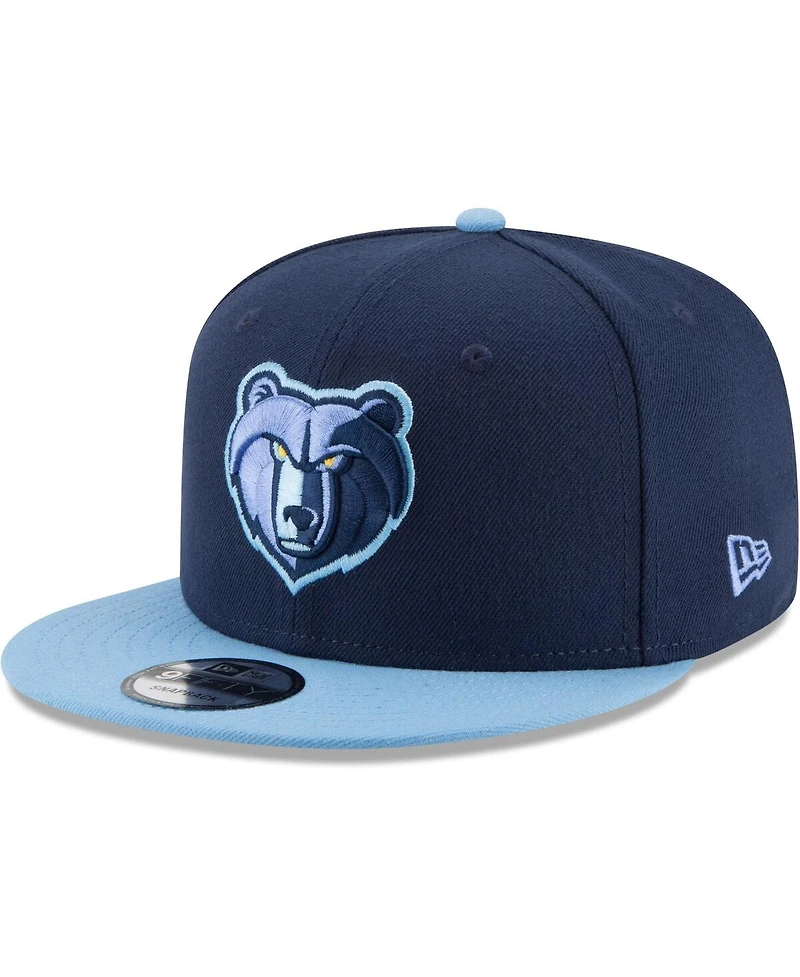 Men's New Era Navy, Light Blue Memphis Grizzlies Two-Tone 9FIFTY Adjustable Hat