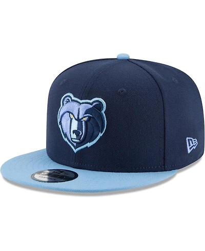 Men's New Era Navy, Light Blue Memphis Grizzlies Two-Tone 9FIFTY Adjustable Hat