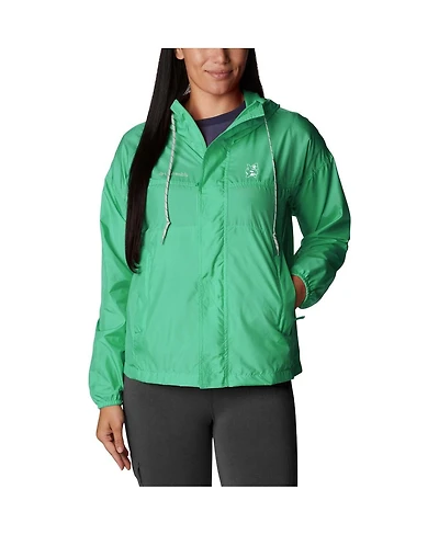 Women's Columbia Rave Green Seattle Sounders Fc Flash Challenger Omni-Shade Full-Zip Windbreaker