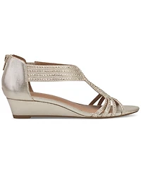 Style & Co Women's Ginifur Embellished Strappy Wedge Sandals, Created for Macy's