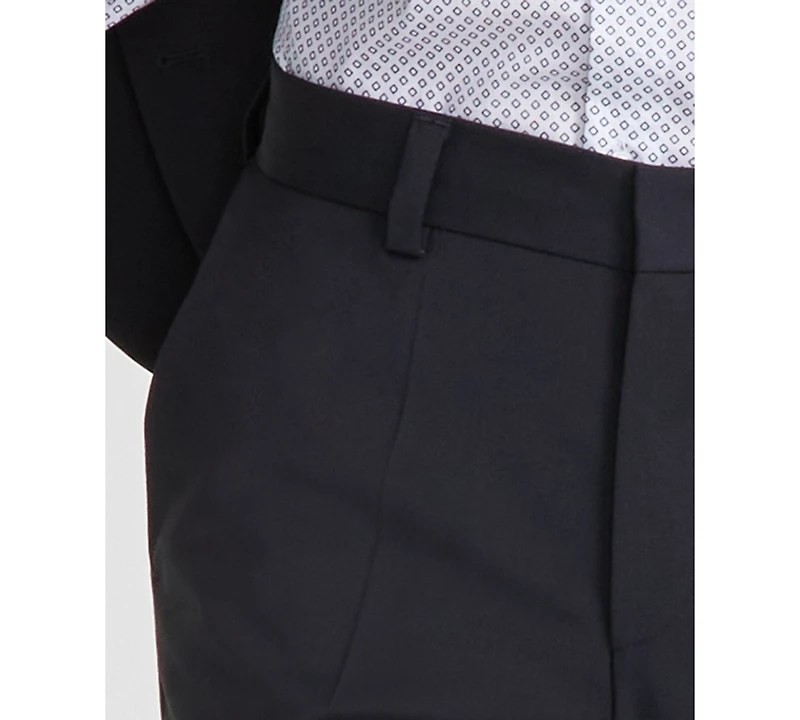 Hugo by Boss Men's Modern-Fit Solid Wool-Blend Suit Trousers