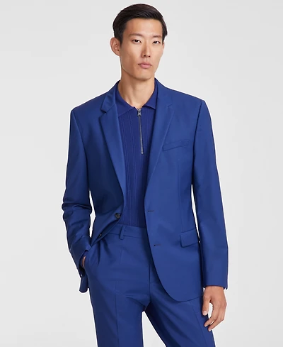 Hugo by Boss Men's Slim-Fit Superflex Stretch Solid Suit Jacket