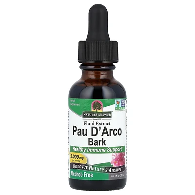 Nature's Answer Pau D' Arco Bark Alcohol-Free 2 000 mg - 1 fl oz (30 ml)