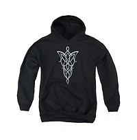 Lord Of The Rings Youth Arwen Necklace Pull Over Hoodie / Hooded Sweatshirt