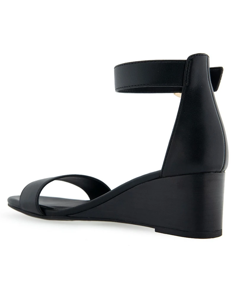 Aerosoles Women's Willis Buckle Strap Wedge Sandals