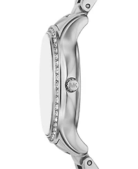 Michael Kors Women's Sage Three-Hand Silver-Tone Stainless Steel Watch 31mm