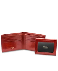 Bosca Mens Old Leather Credit Wallet w/Id Passcase